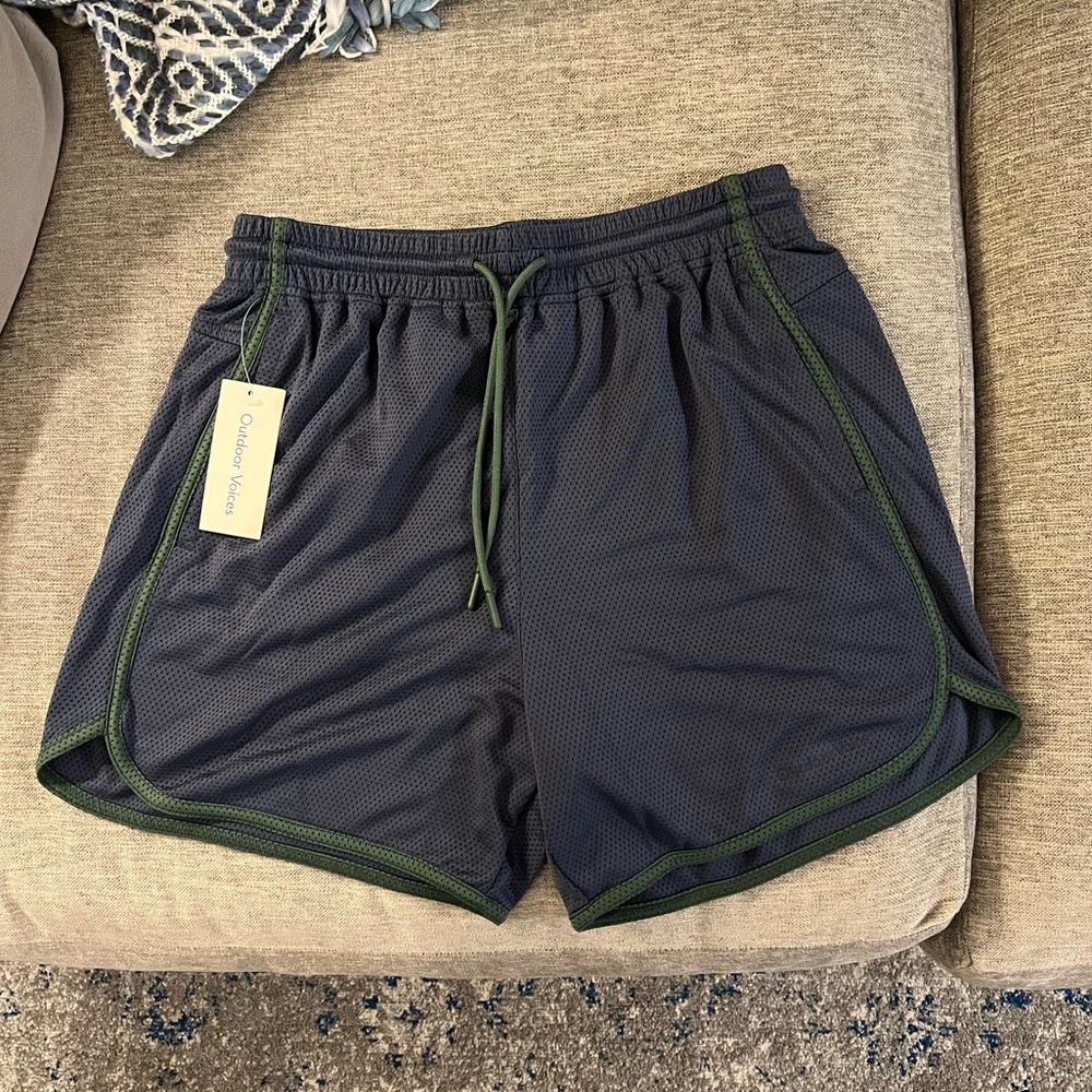 Outdoor Voices RecMesh Shorts, Blue Small